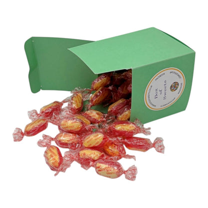 300g Square Box of Sugar Free Rhubarb and Custard