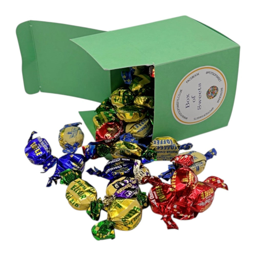 300g Square Box of Walkers Assorted Toffees