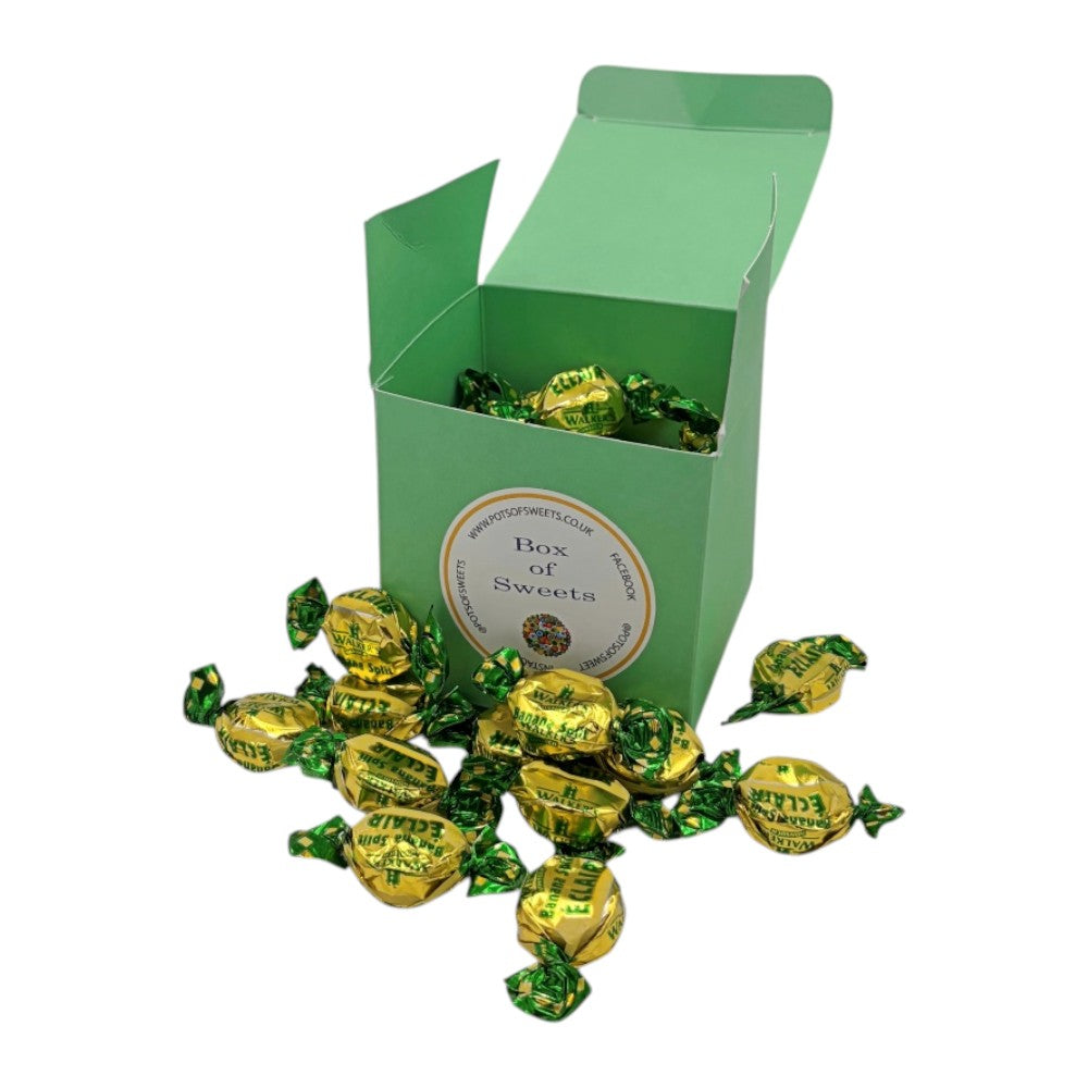 300g Square Box of Walkers Banana Eclairs Toffee