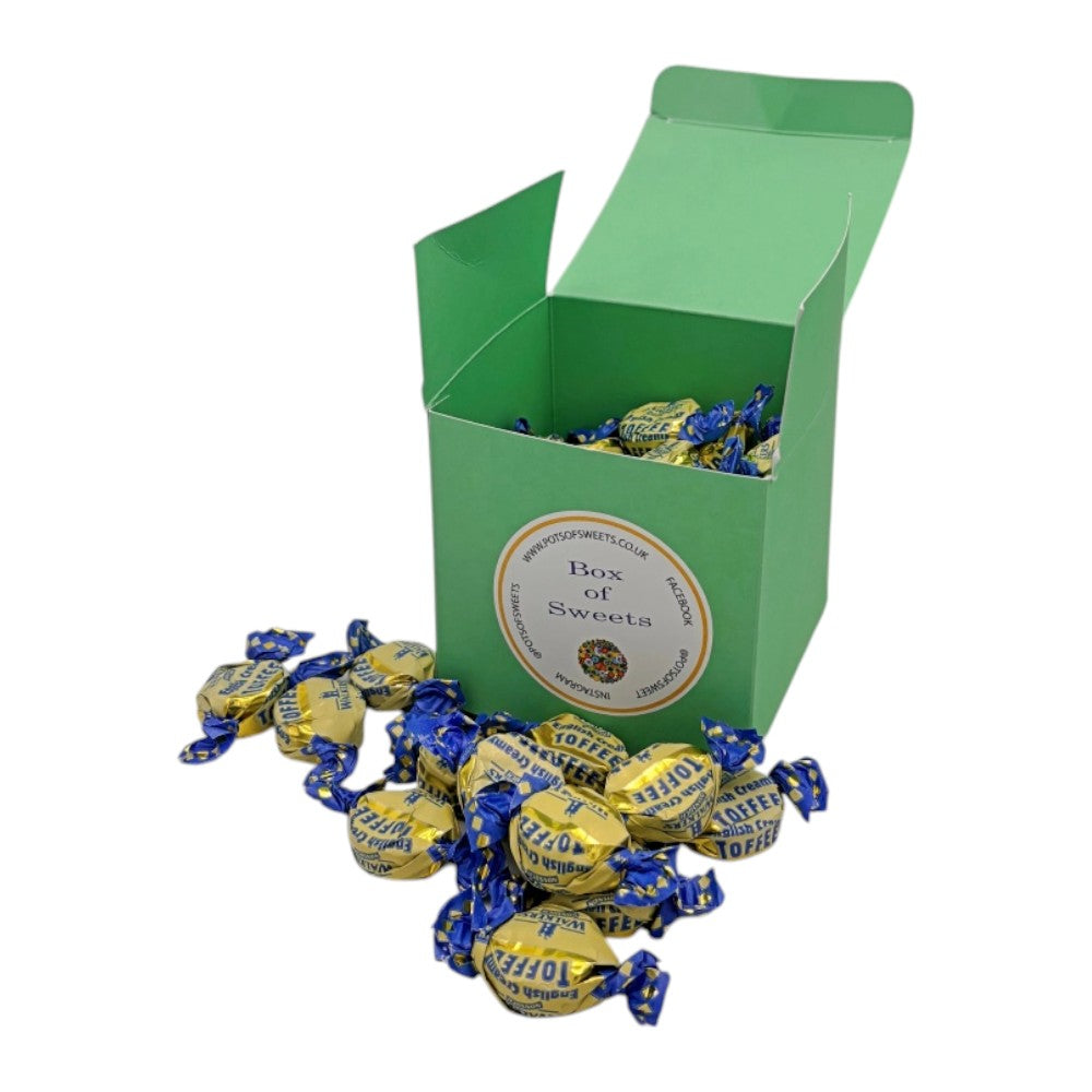 300g Square Box of Walkers English Creamy Toffee