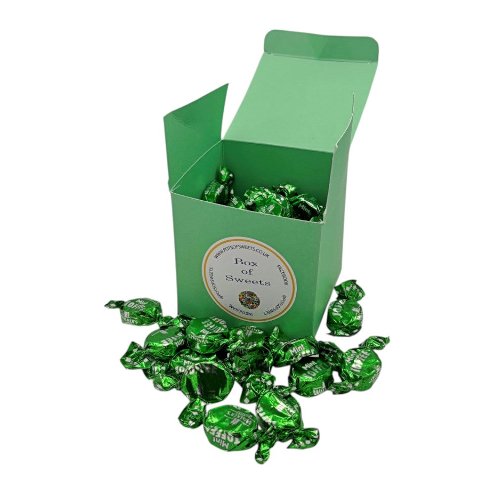 300g Square Box of Walkers Mint Toffee