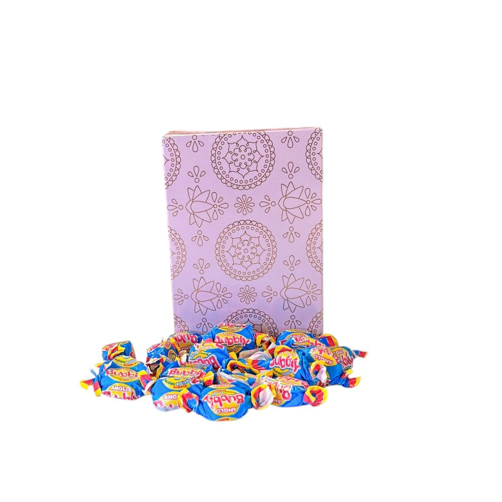 250g Rectangular Box Pattern of Anglo Bubble Bubblegum