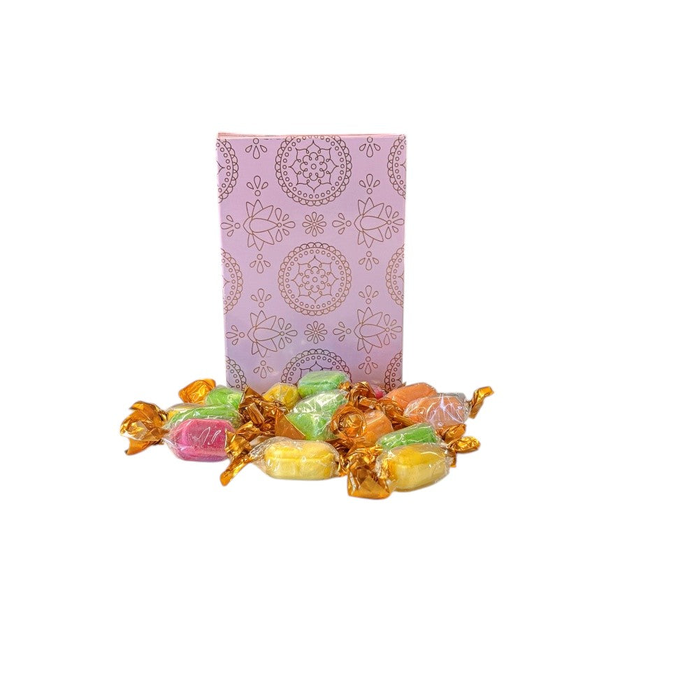 250g Rectangular Pattern Box of Chocolate Fruits Sweets