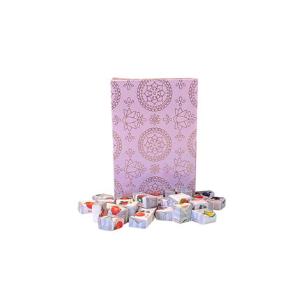 250g Rectangular Patterned Box of Fruity Chews Fruit Caramels