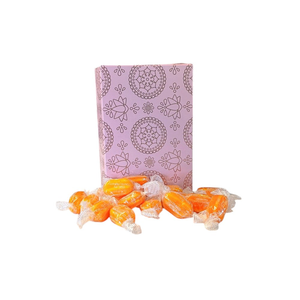 250g Rectangular Patterned Box of Sherbet Pineapple Sweets