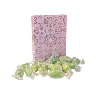 250g Rectangular Box Pattern of Sugar Free Chocolate Limes Sweets