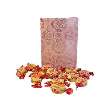 250g Rectangular Box Pattern of Walker Nutty Brazil Toffee