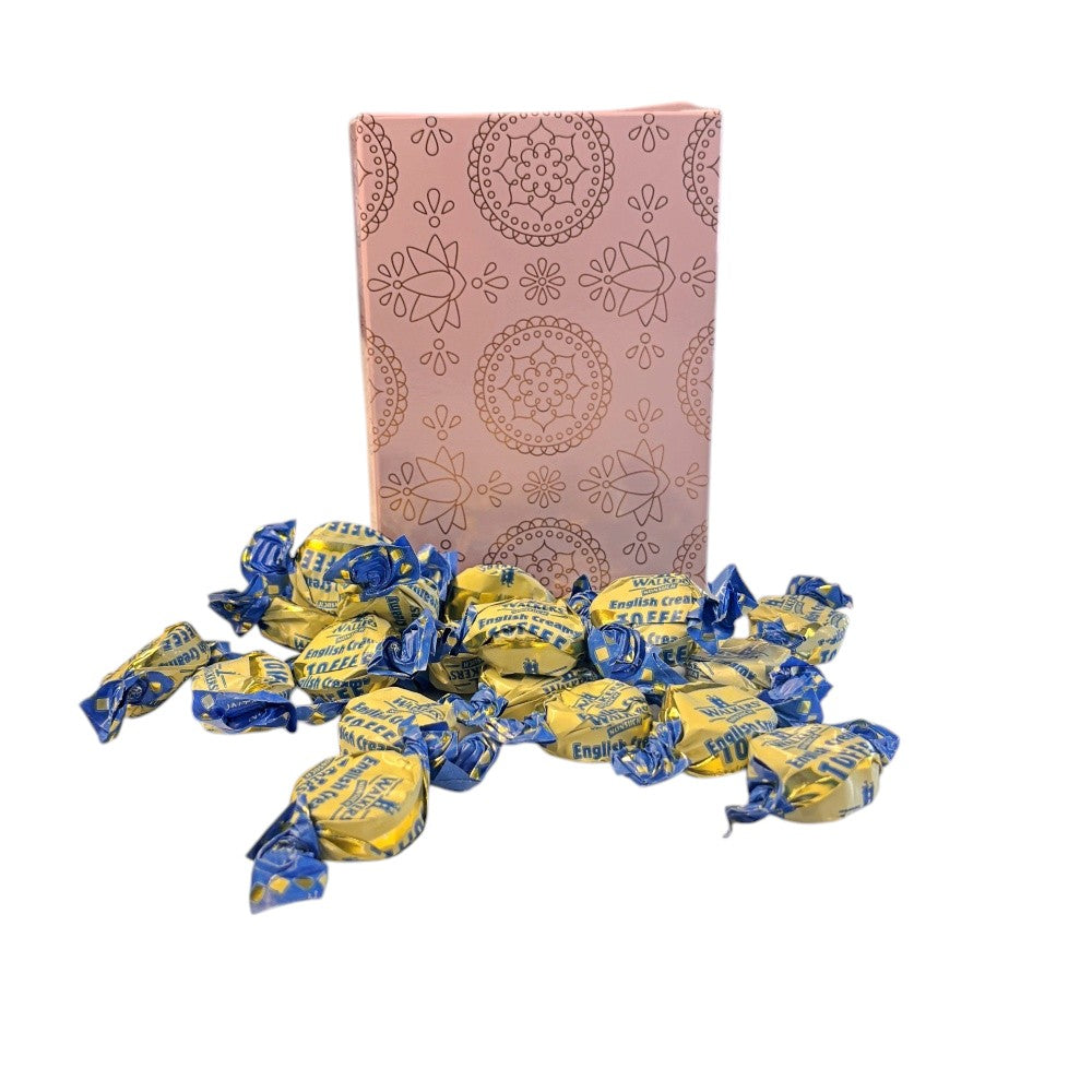 250g Rectangular Box Pattern of Walkers English Creamy Toffee