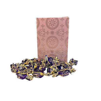 250g Rectangular Box Pattern of Walkers Milk Chocolate Eclairs