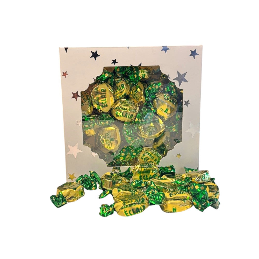 300g Square Star Patterned Box Walkers Toffees