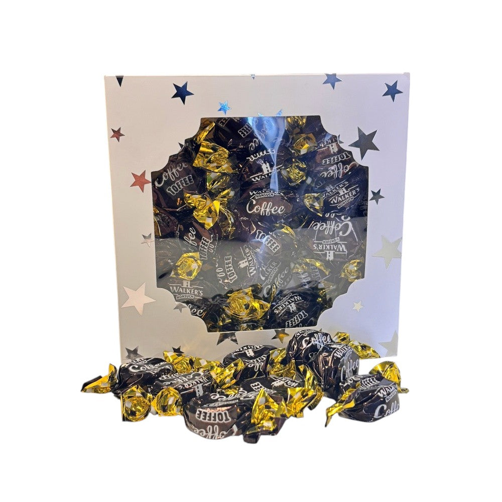300g Square Star Patterned Box Walkers Toffees