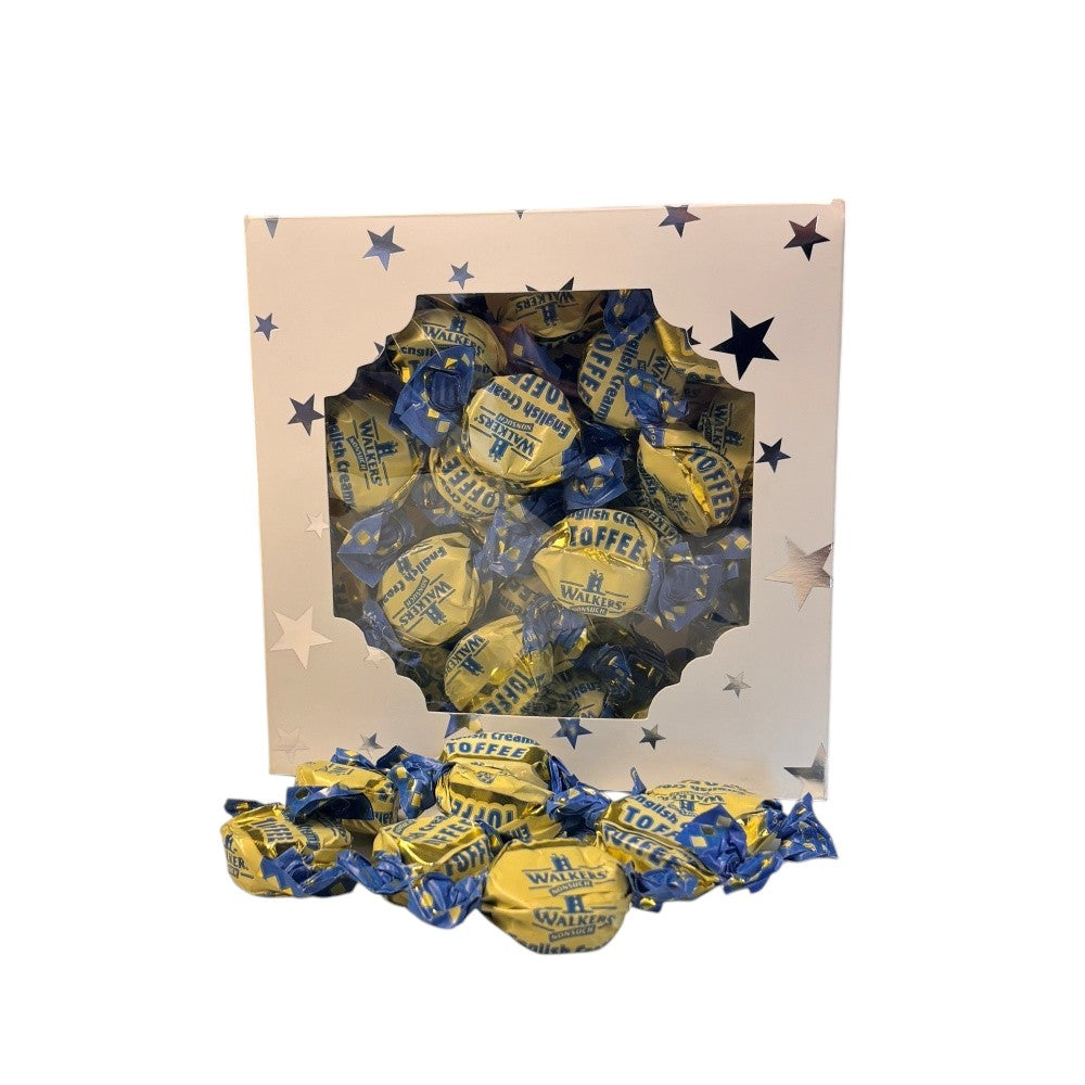 300g Square Star Patterned Box Walkers Toffees