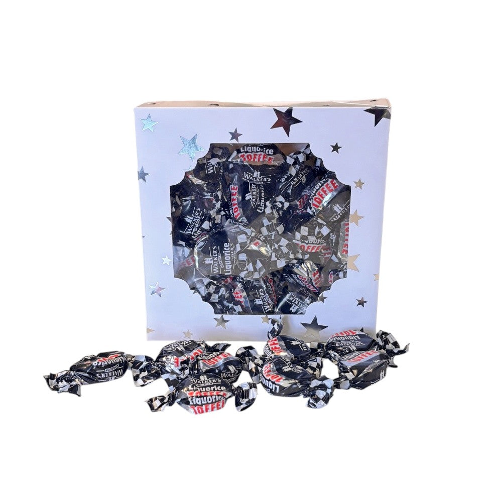300g Square Star Patterned Box Walkers Toffees