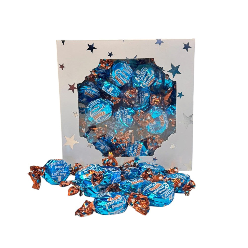300g Square Star Patterned Box Walkers Toffees
