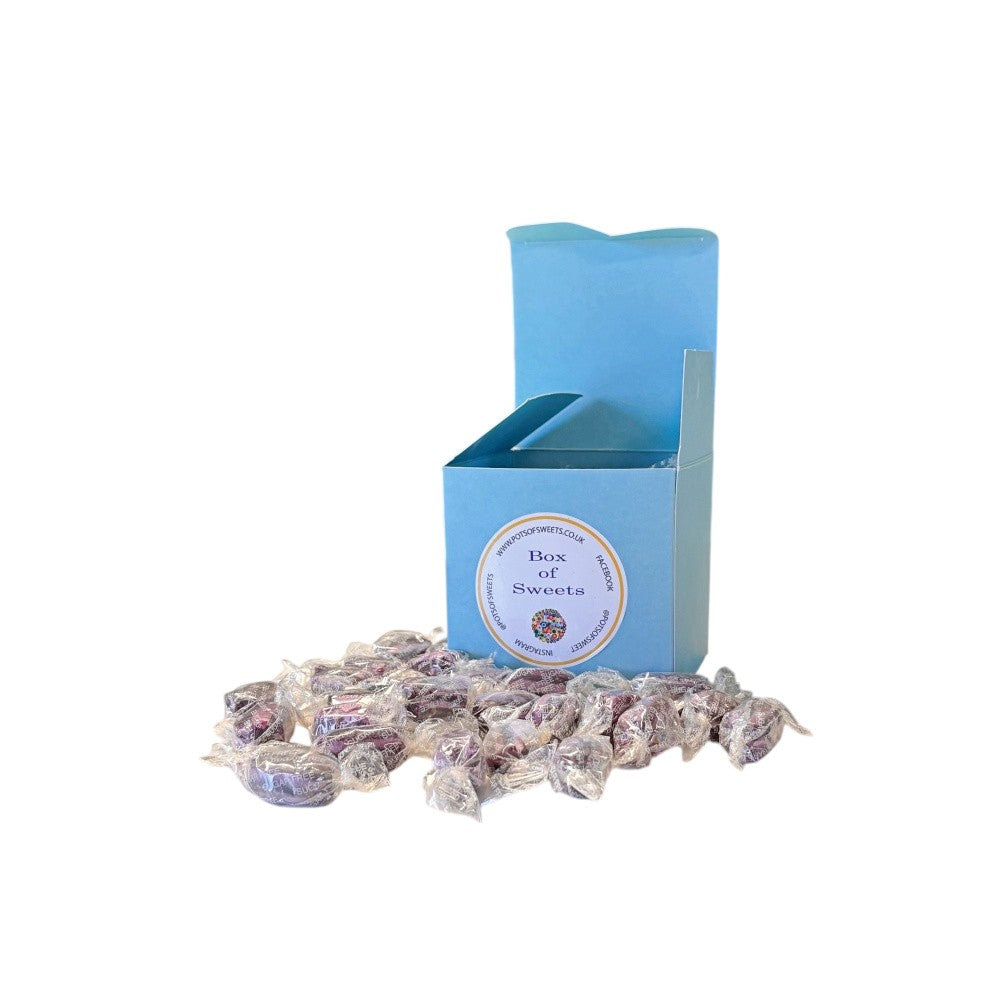 300g Square Box of Sugar Free Blackcurrant and Liquorice