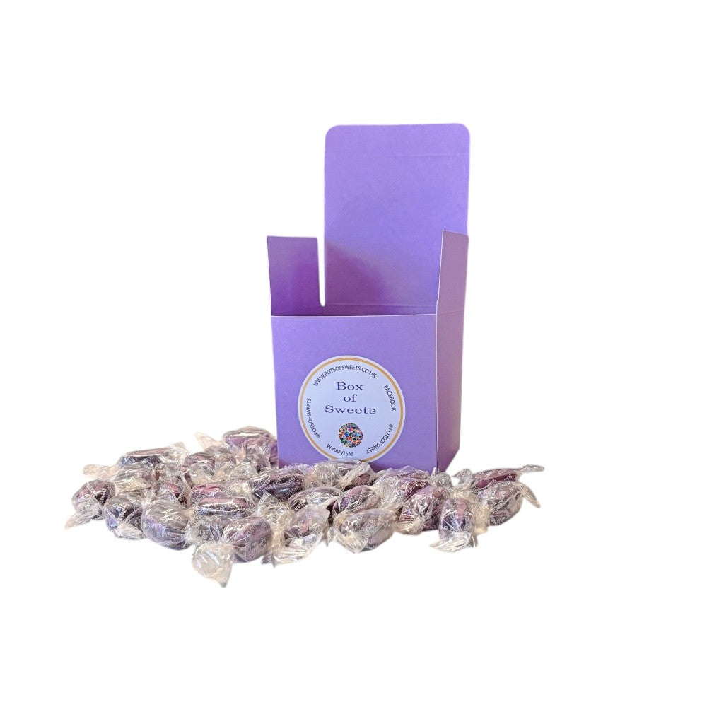 300g Square Box of Sugar Free Blackcurrant and Liquorice