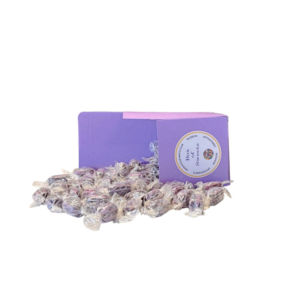 300g Square Box of Sugar Free Blackcurrant and Liquorice