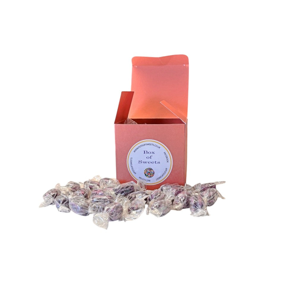 300g Square Box of Sugar Free Blackcurrant and Liquorice