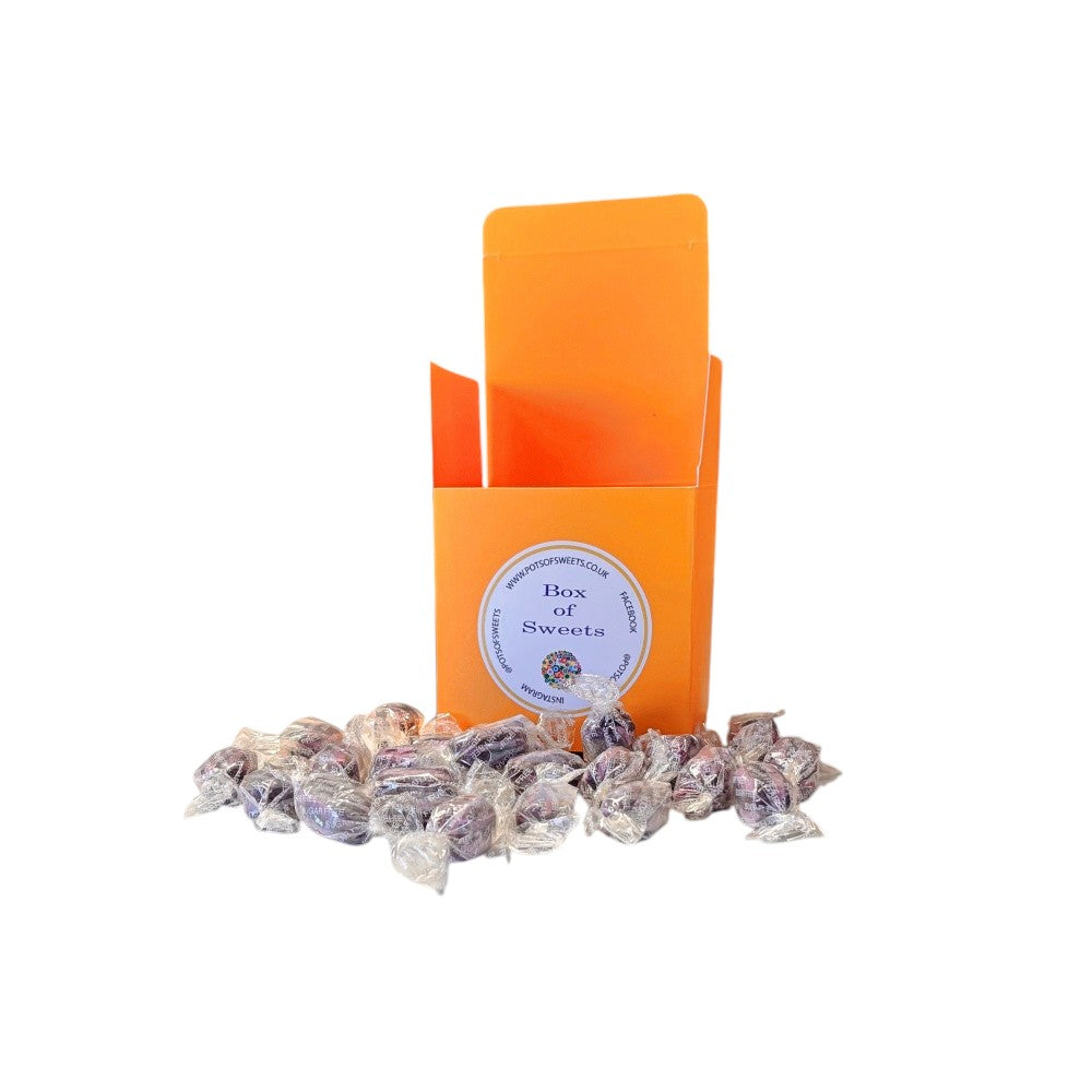300g Square Box of Sugar Free Blackcurrant and Liquorice