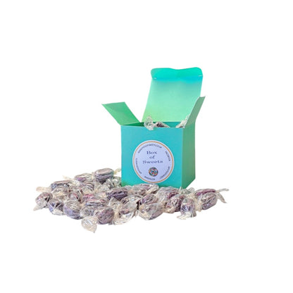 300g Square Box of Sugar Free Blackcurrant and Liquorice