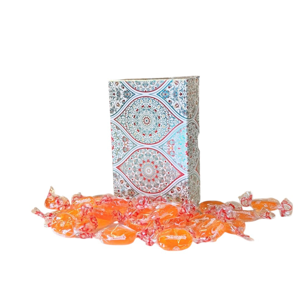 250g Rectangular Patterned Box of Barley Sugar Sweets