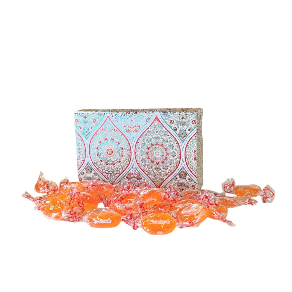 250g Rectangular Patterned Box of Barley Sugar Sweets