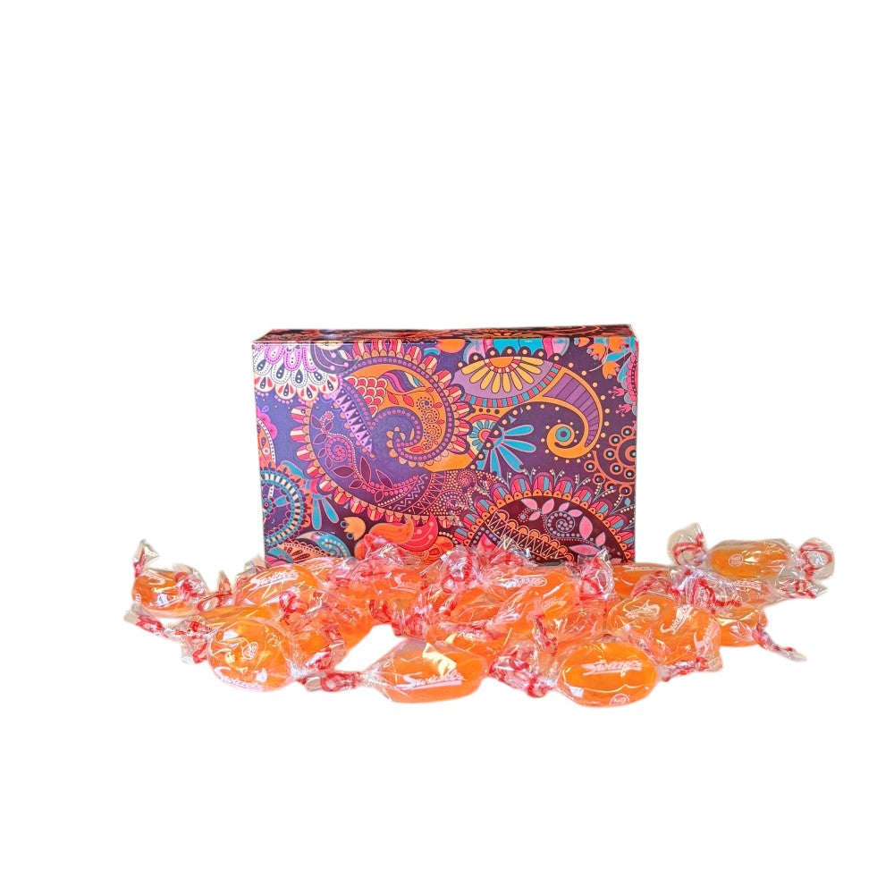 250g Rectangular Patterned Box of Barley Sugar Sweets