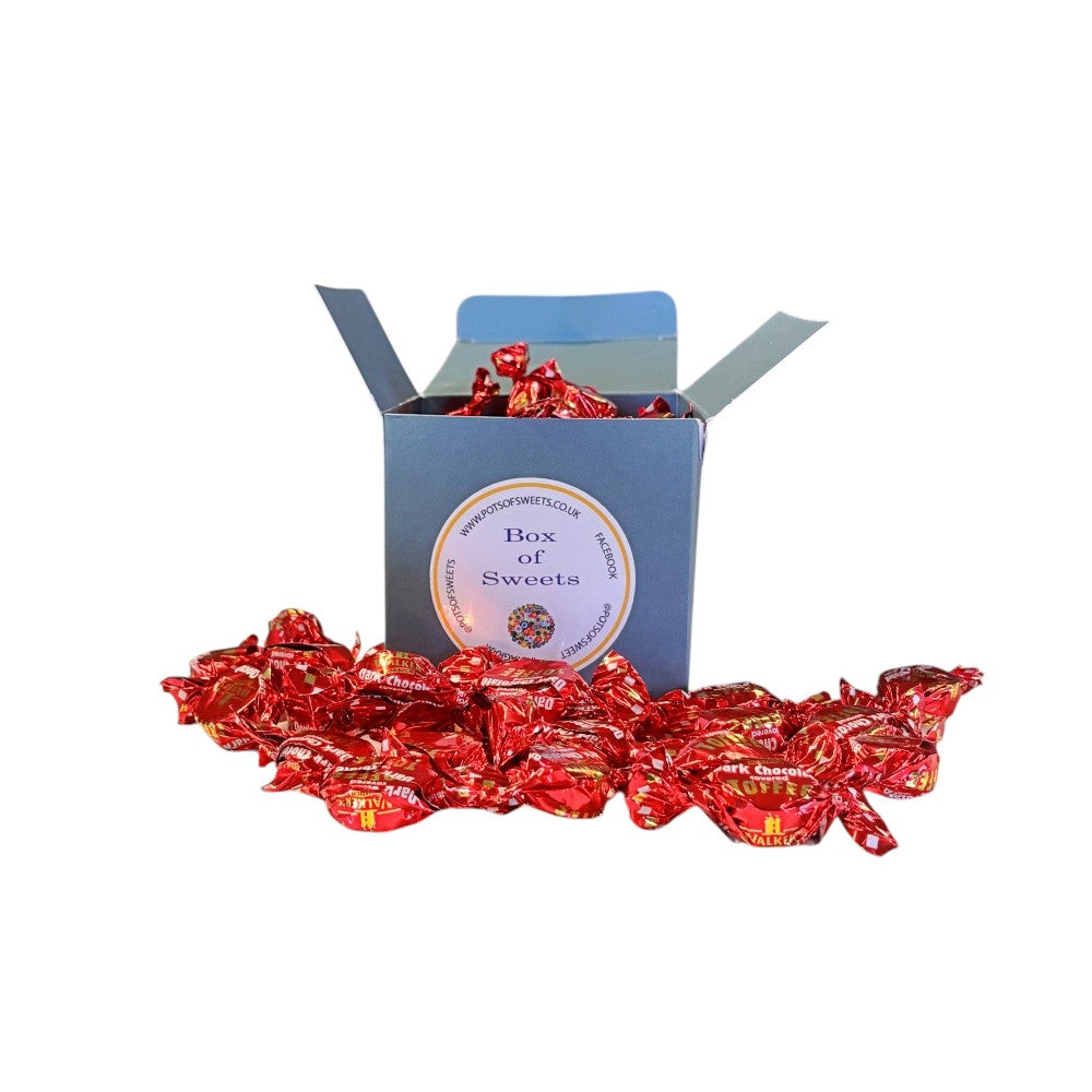 300g Square Box of Walkers Dark Chocolate Toffee