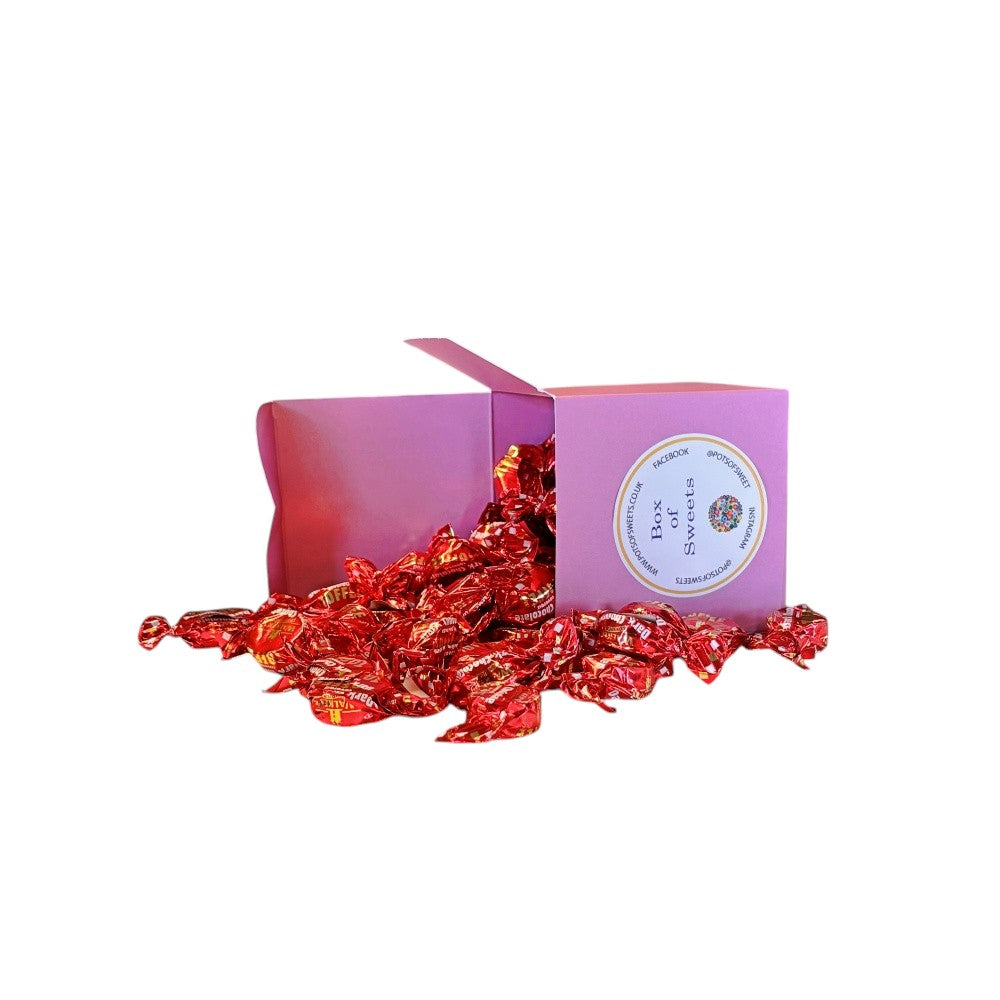 300g Square Box of Walkers Dark Chocolate Toffee
