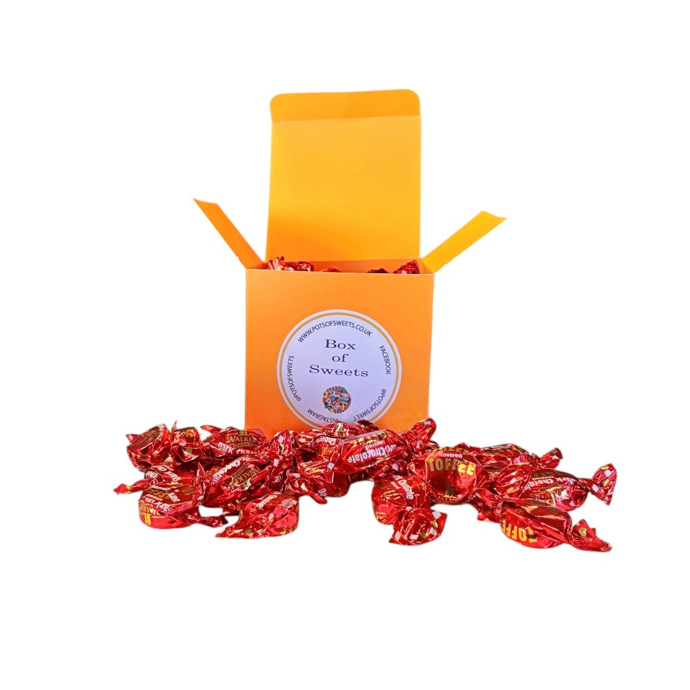300g Square Box of Walkers Dark Chocolate Toffee
