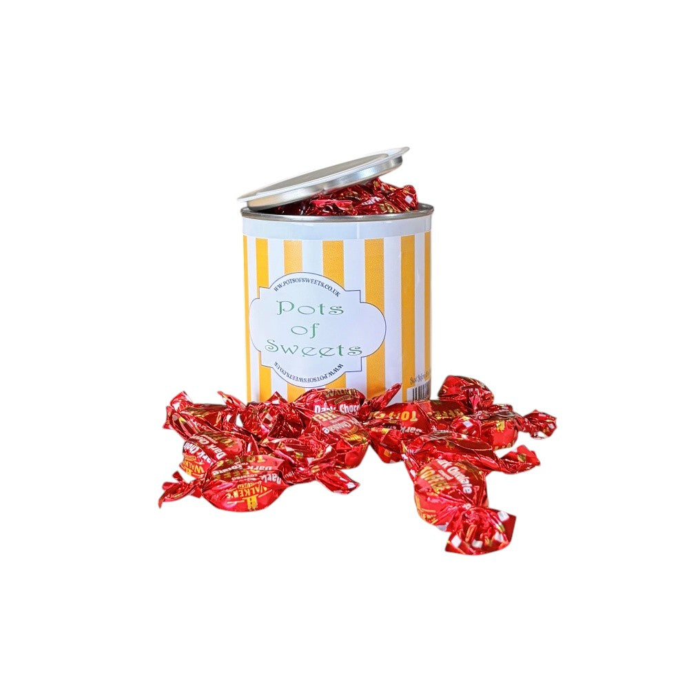 250g Paint Pot Tin of Walkers Dark Chocolate Toffee