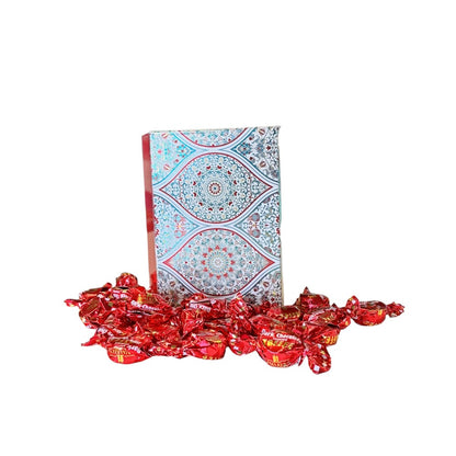 250g Rectangular Patterned Box of Walkers Dark Chocolate Toffee