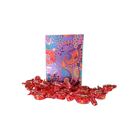 250g Rectangular Patterned Box of Walkers Dark Chocolate Toffee