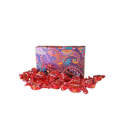 250g Rectangular Patterned Box of Walkers Dark Chocolate Toffee