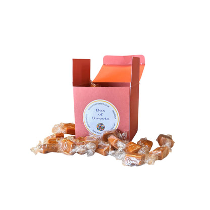 300g Square Box of Bristows Salted Caramel Fudge