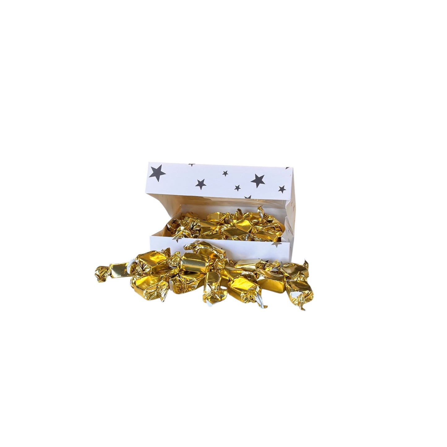 300g Square Star Patterned Box of Bristows Clotted Cream Toffee