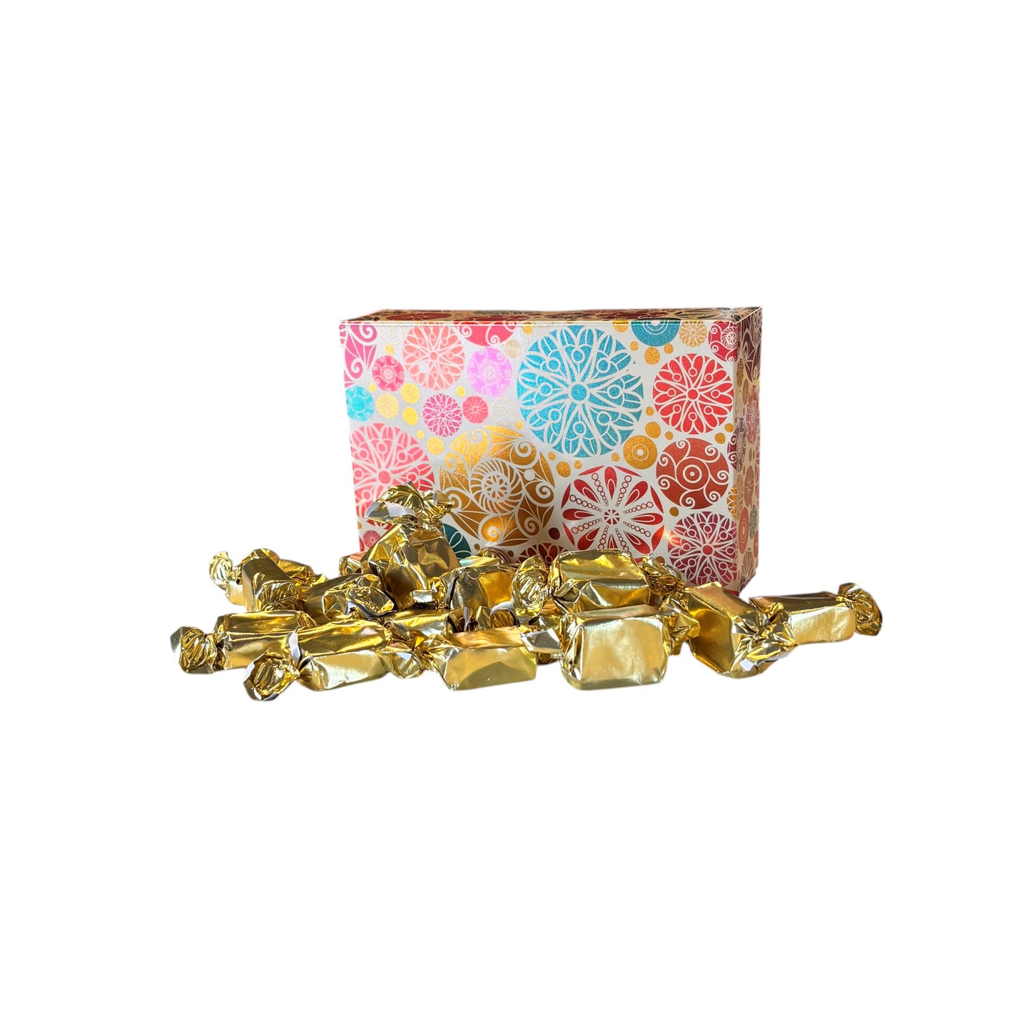 250g Rectangular Patterned Box of Bristows Clotted Cream Toffee