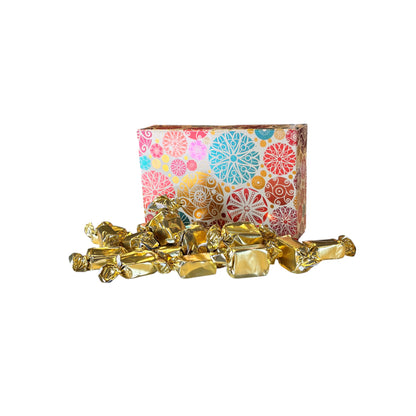 250g Rectangular Patterned Box of Bristows Clotted Cream Toffee