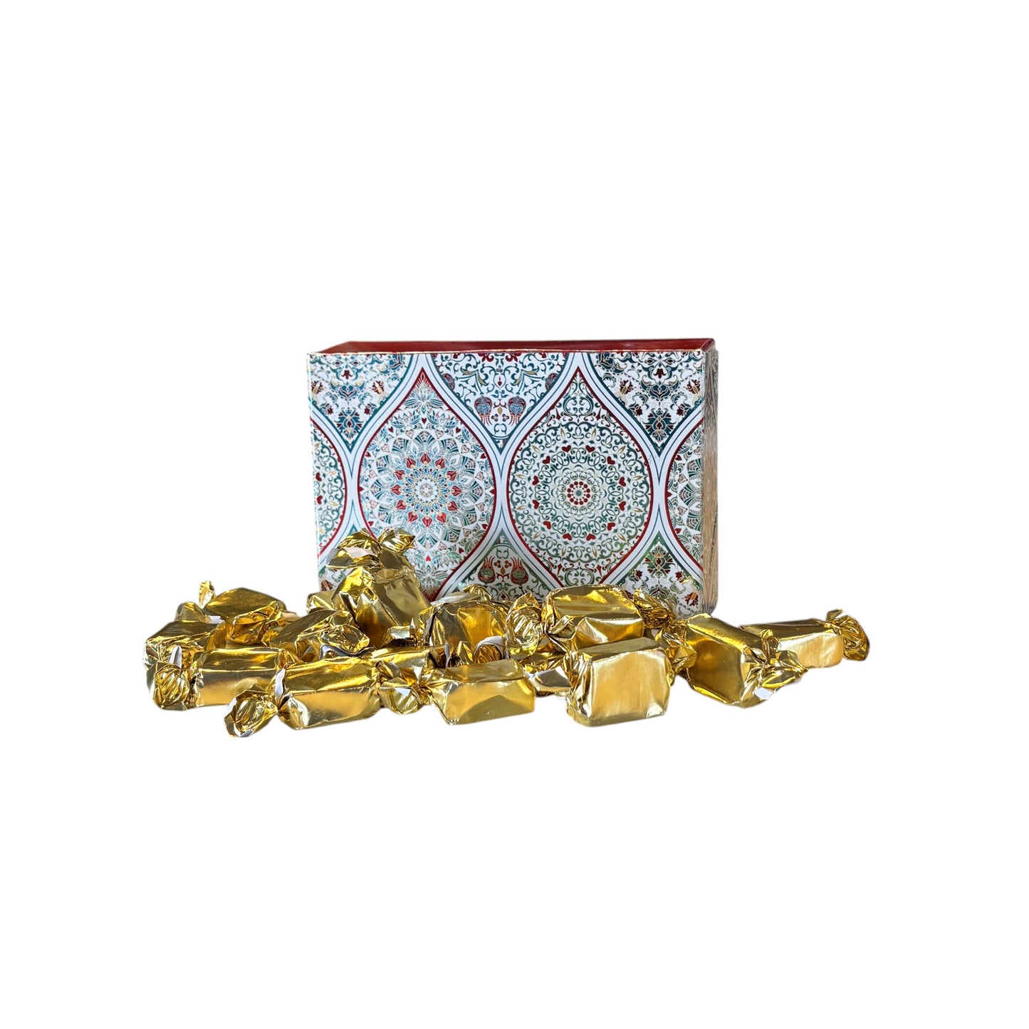 250g Rectangular Patterned Box of Bristows Clotted Cream Toffee