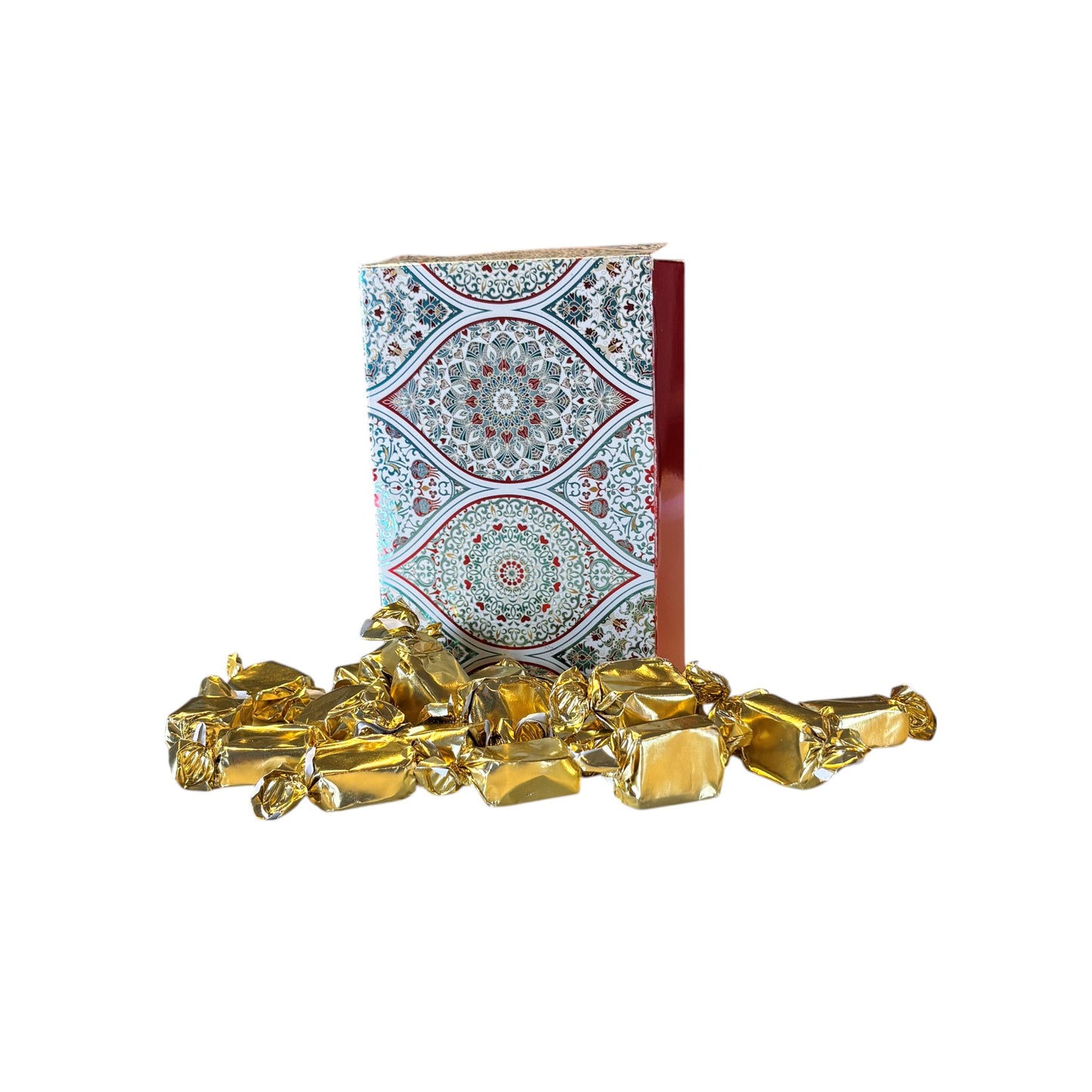 250g Rectangular Patterned Box of Bristows Clotted Cream Toffee