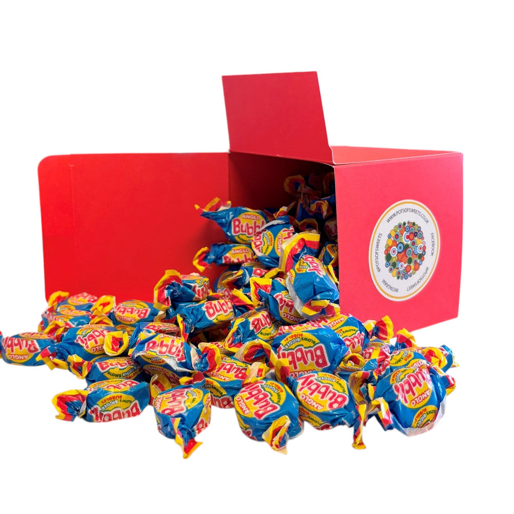 300g Square Box of Anglo Bubble Bubblegum