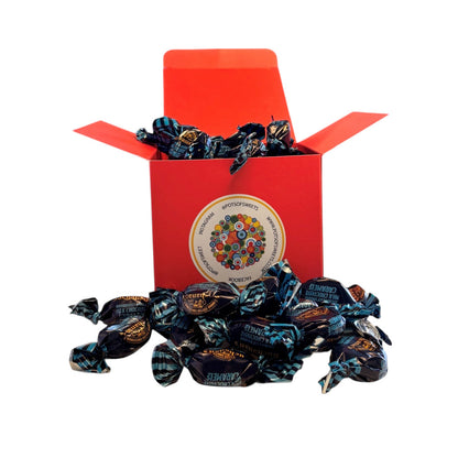 300g Square Box Buchanans Milk Chocolate Caramel Toffees