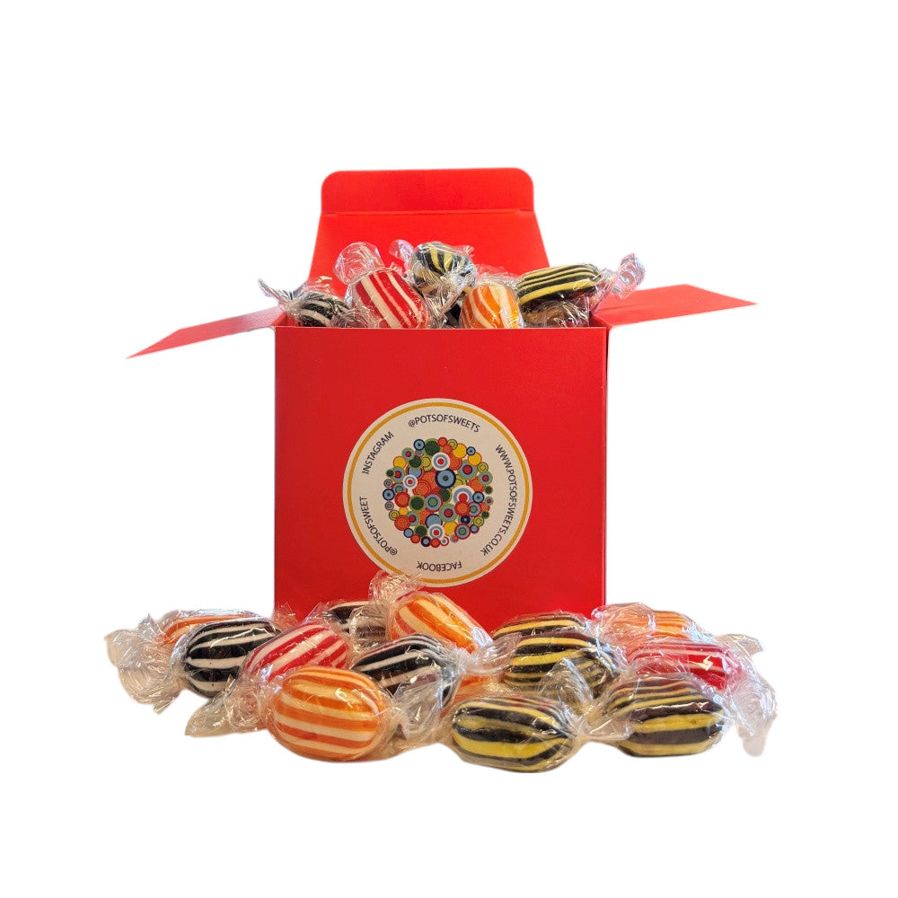 300g Square Box Buchanans Winter Mix Hard Boiled Sweets