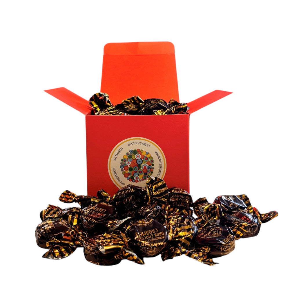 300g Square Box of Buchanan's Chocolate Caramel Toffees