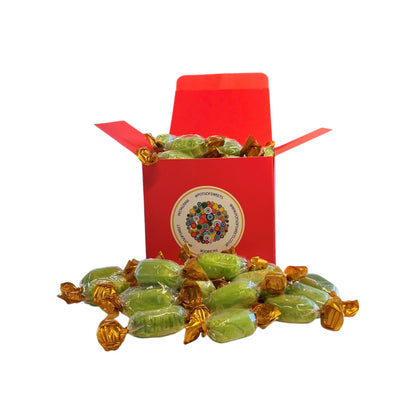 300g Square Box of Hard Boiled Chocolate Limes Sweets