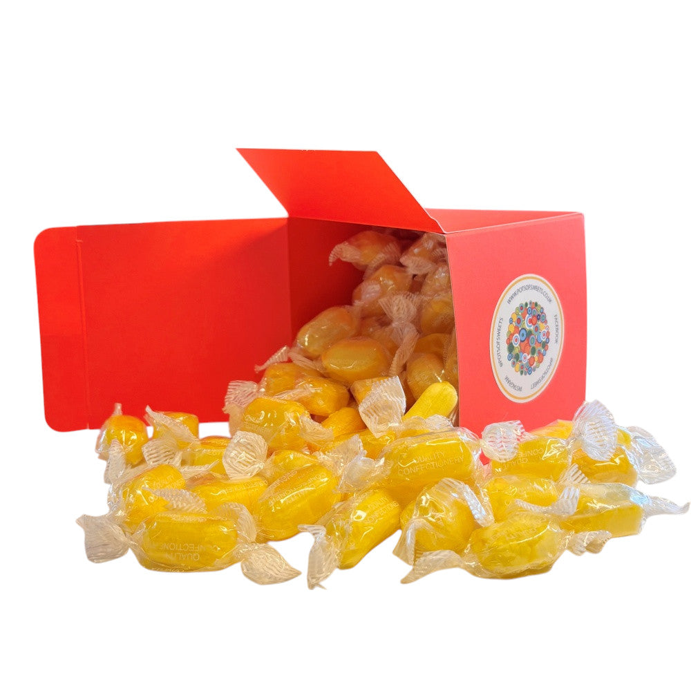 300g Square Box of Sherbet Lemon Sweets