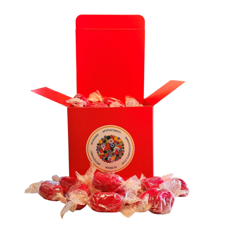 300g Square Box of Strawberry Sherbets Sweets