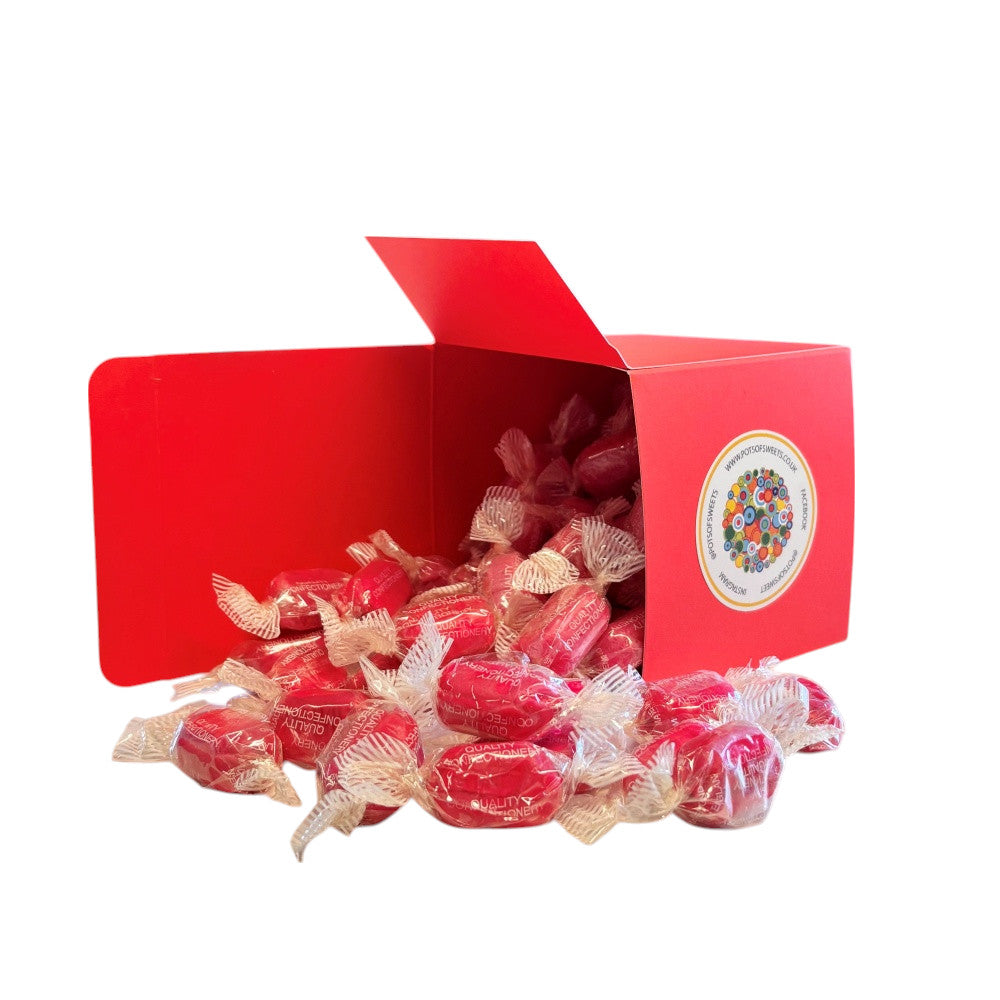 300g Square Box of Strawberry Sherbets Sweets