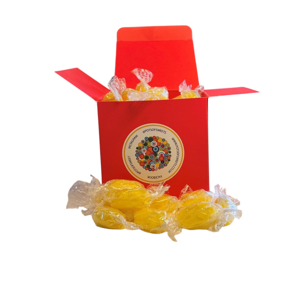 300g Square Box of Sugar Free Sherbet Lemons