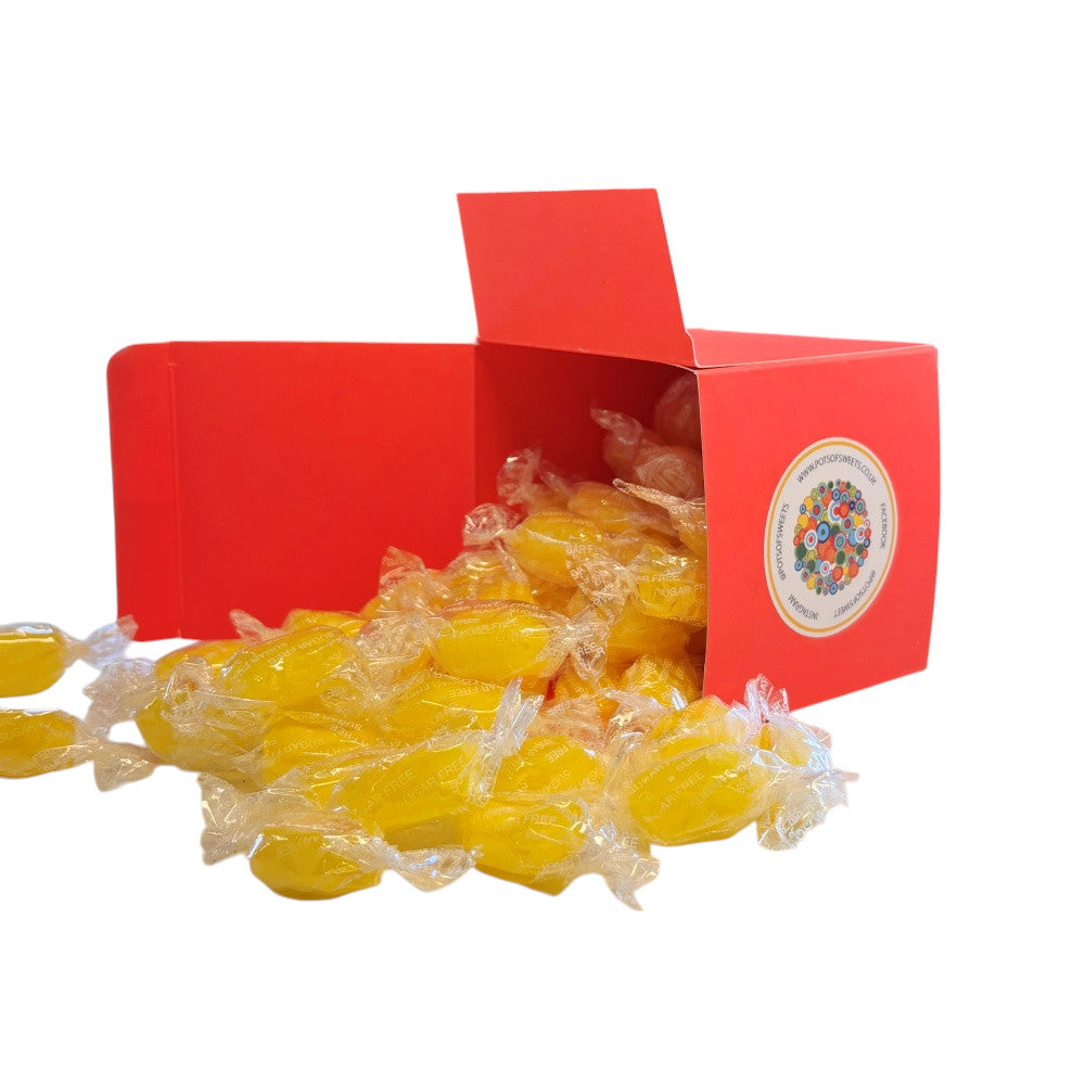 300g Square Box of Sugar Free Sherbet Lemons